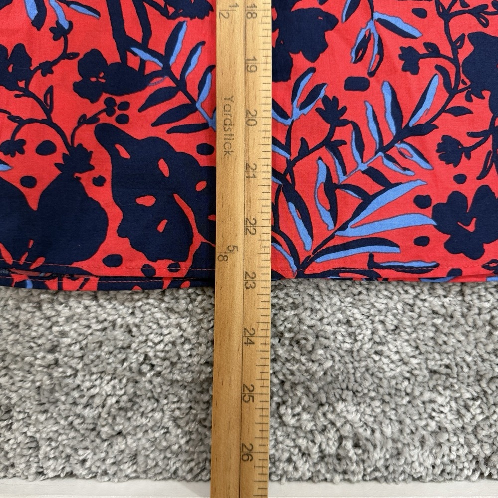 Lilly Pulitzer Lynnley Long Sleeve Top M NWT Heron My Own Resort Preppy Floral - Picture 7 of 13